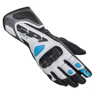 Spidi STR-6 Дамски ръкавици за мотоциклет черно-сиво-сини XL - A222-302-XL