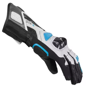 Spidi STR-6 Дамски ръкавици за мотоциклет черно-сиво-сини XS-2
