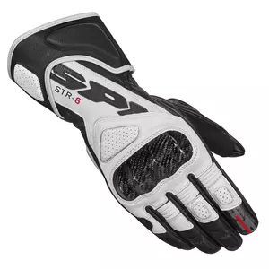 Spidi STR-6 γάντια μοτοσικλέτας μαύρο και λευκό XXL-1
