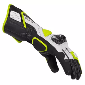 Spidi STR-6 γάντια μοτοσικλέτας μαύρο/κίτρινο φλούο M-2