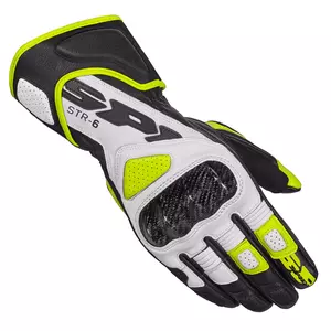 Spidi STR-6 ръкавици за мотоциклет черни/жълти флуо XL-1