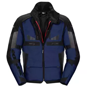 Spidi Crossmaster H2Out textil motoros kabát fekete/kék 4XL - D288-022-4XL