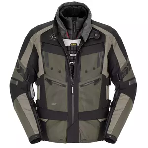 Spidi 4Season Evo textile motorbike jacket black-khaki M-1