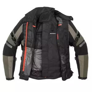 Spidi 4Season Evo jachetă de motocicletă din material textil negru-kaki M-4