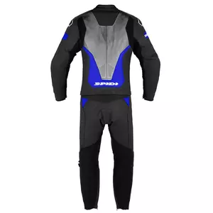 Dvodijelno kožno motociklističko odijelo Spidi Laser Touring crno-plavo-sivo 50-2
