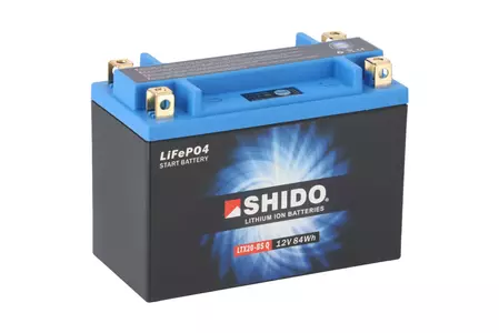 Shido LTX20-BS YTX20-BS Batterie Li-Ion 12V 7Ah - LTX20-BS Q LION -S-