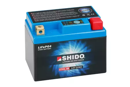 Shido LTX4L-BS YTX4L-BS Li-Ion 12V 1.60Ah батерия-2