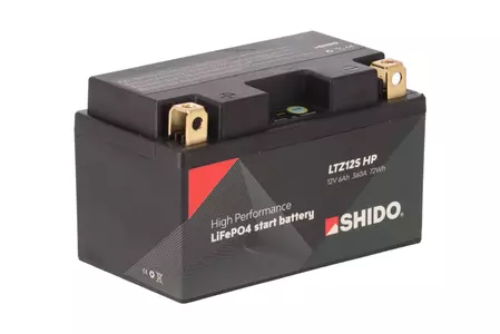 Shido HP LTZ12S YTZ12S Li-Ion 12V 6Ah accu - LTZ12S HP LION -S-