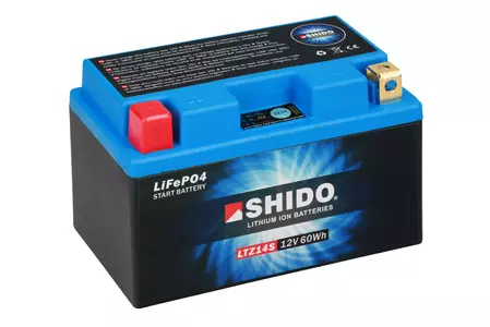 Shido HP LTZ14S YTZ14S Li-Ion 12V 6Ah batteri-2