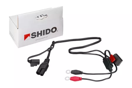 Nabíjací kábel s poistkou a očkami pre batériu Shido - SHIDO S40057