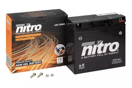 Nitro želejas akumulators 51913 SLA AGM GEL 12V 20 Ah - 51913 SLA