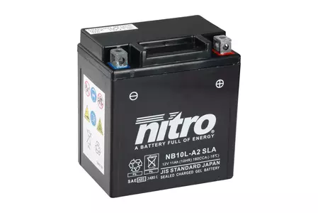 Nitro NB10L-A2 YB10L-A2 SLA GEL AGM 12V 11 Ah gel-batteri-2