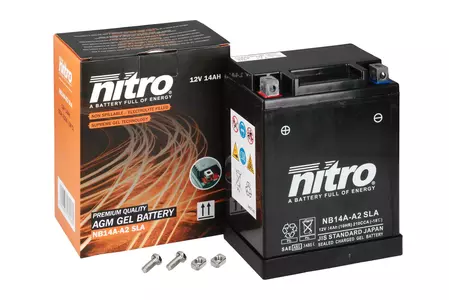 Nitro NB14A-A2 YB14A-A2 SLA GEL AGM 12V 14 Ah batterie gel - NB14A-A2 SLA