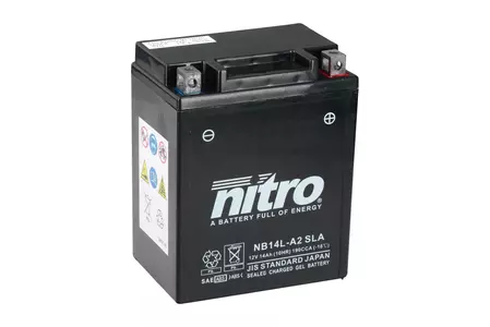 Akumulator żelowy Nitro NB14L-A2 YB14L-A2 SLA GEL AGM 12V 14 Ah-2