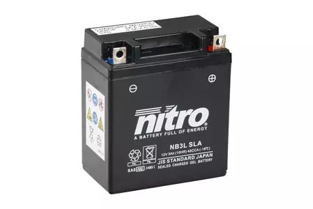 Nitro NB3L YB3L SLA GEL AGM 12V 3 Ah gelbatteri-2