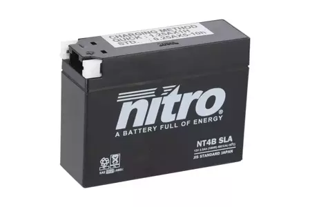 Nitro gel baterija NT4B YT4B-BS SLA GEL AGM 12V 2,5 Ah - NT4B SLA