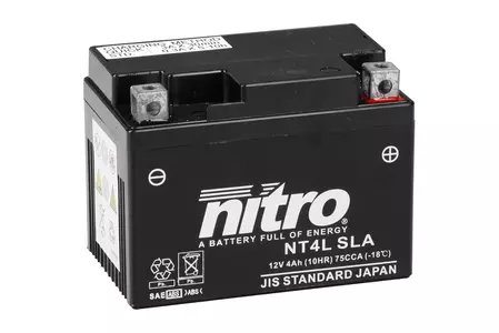 Nitro NT4L YTX4L-BS SLA AGM GEL 12V 4 Ah gélová batéria-2
