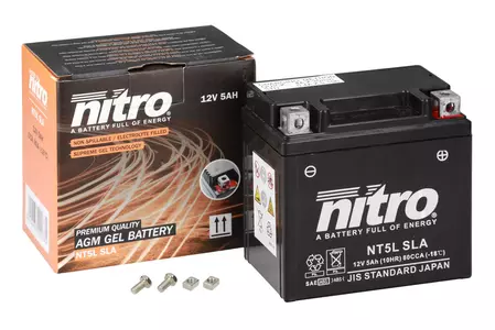 Akumulator żelowy Nitro NT5L YTX5L-BS SLA AGM GEL 12V 5 Ah