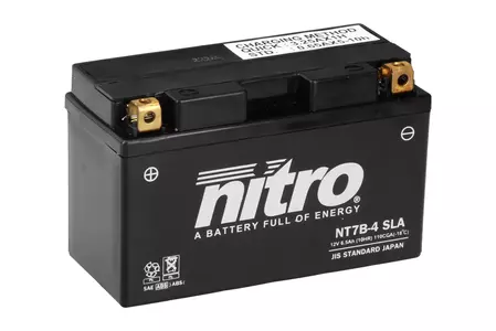 Akumulator żelowy Nitro NT7B-4 YT7B-4-BS SLA AGM GEL 12V 6,5 Ah-2