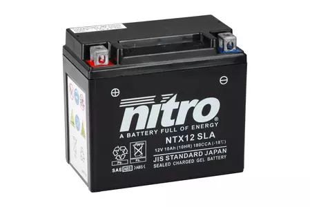 Nitro NTX12 YTX12-BS SLA GEL AGM 12V 10 Ah Gel-Batterie-2