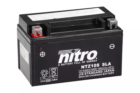 Nitro NTZ10S YTZ10S SLA AGM GEL 12V 8,6 Ah gelio akumuliatorius-2