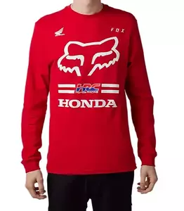 Fox X Honda Flame Red Red S cu mânecă lungă t-shirt cu mânecă lungă - 30551-122-S