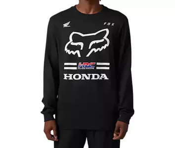 Fox X Honda tricou cu mânecă lungă negru S-1