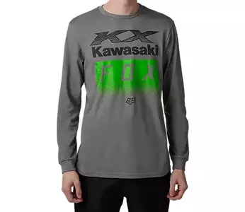 Fox X Kawi Heather Graphite Long Sleeve T-Shirt L - 30552-185-M