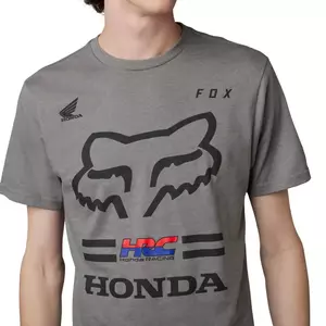 Koszulka T-shirt Fox X Honda II Heather Graphite S - 30527-185-S