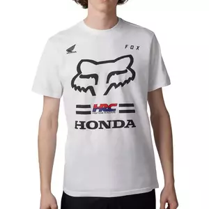 T-shirt Fox X Honda II Optic Wit M - 30527-190-M