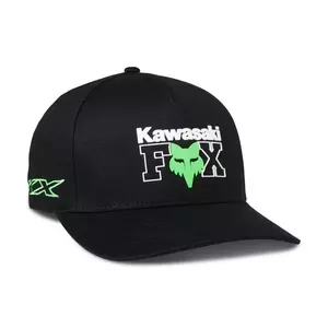 Fox X Kawi Flexfit Schwarz S/M Baseballkappe-1
