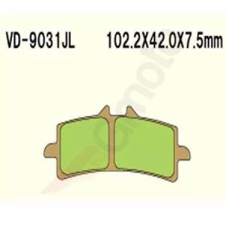 Vesrah VD-9031RJL zavorne ploščice (2 kosa) - VD-9031RJL