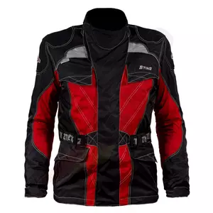 ZTK Sting текстилно яке за мотоциклет черно/червено M-1
