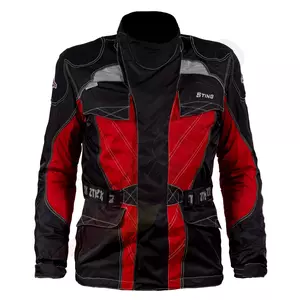 ZTK Sting tekstiili moottoripyörätakki musta-punainen S-1