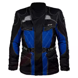 ZTK Sting textilná bunda na motorku čierno-modrá M - PF 17 010 2006