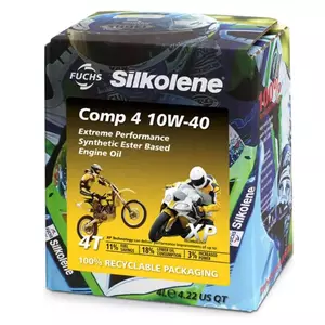 Silkolene Comp 4 10W40 4T poolsünteetiline mootoriõli 4l - E1C1D0