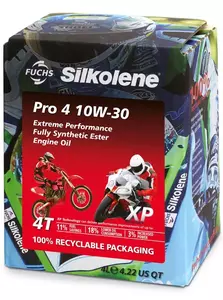 Silkolene Pro 4 10W30 4T Syntetisk motorolie 4l - G0ONM7