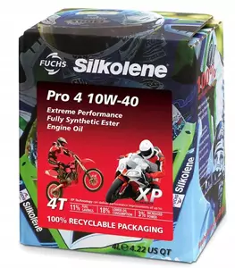 Silkolene Pro 4 15W50 4T Olio motore sintetico 4l - G0ONMF