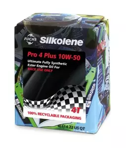Silkolene Pro 4 Plus 10W50 4T Синтетично моторно масло 4л - G0ONN5