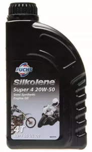 Silkolene Super 4 20W50 4T Semisyntetisk motorolie 1l - D63123