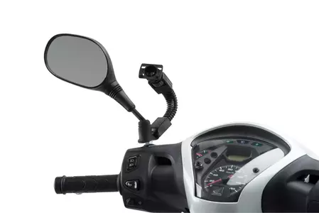 "Puig" mobiliųjų įrenginių adapterio laikiklis, skirtas tvirtinti prie veidrodžio pagrindo, juodas - 3532N