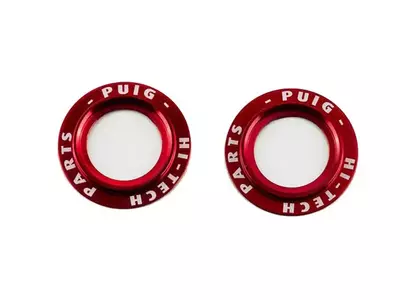 Pierścienie protektorów kół Puig czerwony - 20025R