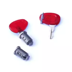 Kappa bagāžnieka slēdzene (2 gab.) sarkanas atslēgas-1