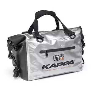 Kappa bolsa baúl impermeable 15L plata - WA406S