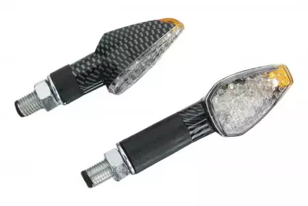 Puig Peak LED-blinkers kort ram kolfiber - 4493C