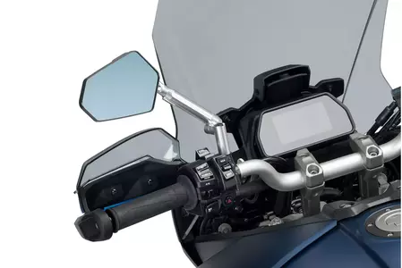 Puig Hi-Tech Explorer kairės pusės veidrodis juodas aliuminio rėmas - 014ND