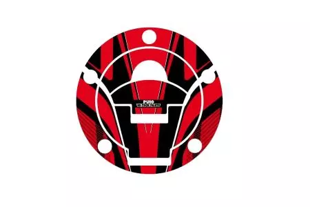 Puig Radikal Ducati Monster 797 17-21 5 Bolzen Tankdeckelabdeckung rot - 6304R