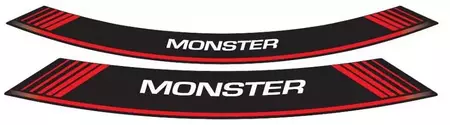 Puig Ducati Monster rode velgsticker strips - 5527R