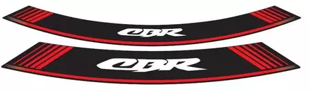 Puig Honda CBR fælgklistermærke strips rød - 5524R