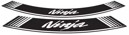 Puig Kawasaki Ninja velgsticker strips wit - 5528B